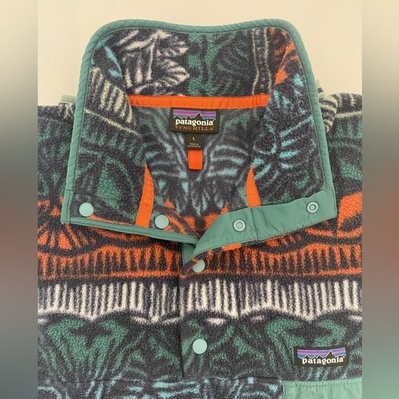 Patagonia Synchilla Fleece Pullover Men's Size L Tradewinds Big Stone Blue - Picture 5 of 16